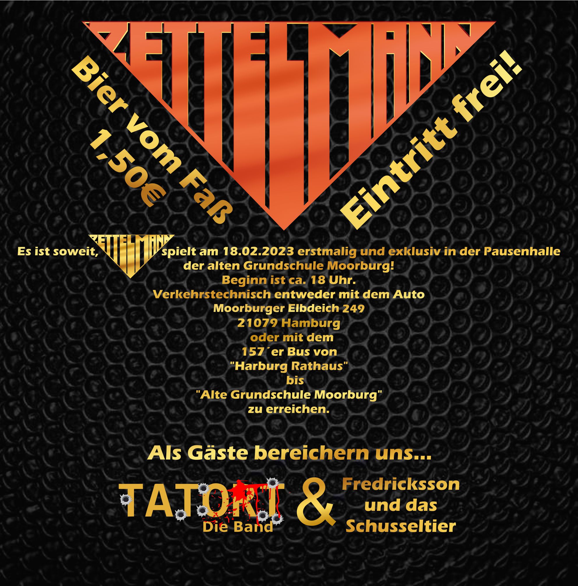 Zettelmann Whatsapp 84573 Live Konzert ZETTELMANN + Support: Tatort   Die Band 