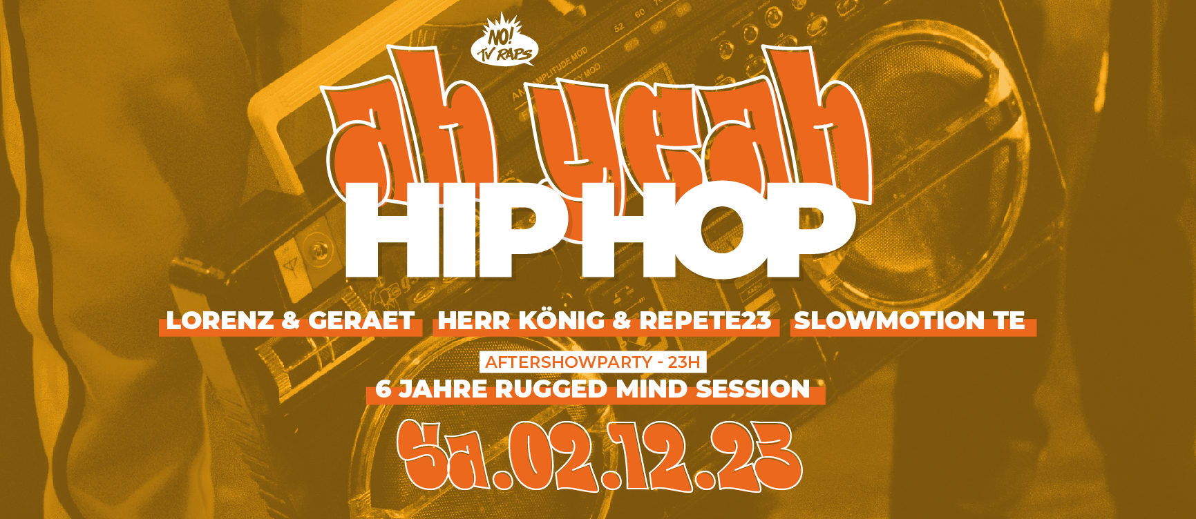 231113 STELLEWRK AH YEAH HIPHOP03 on FB Titel Ah Yeah Hip Hop feat.: Lorenz & Geraet   BeoBlues/ Herr König&Repete23/ Slowmo/ Rugged Mind Birthday