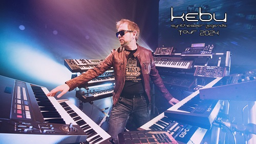 Kebu Tour 2024 banner by John Tackmann 500 Kebu   Synthesizer Legends Tour 2024