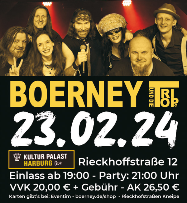 FOTO Online Boerney Kulturpalast Harburg 600x652 BOERNEY & DIE TRI TOPS!