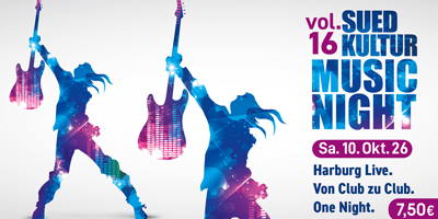 Bild: SuedKultur MusicNight vol.16 10. Okt. 2026